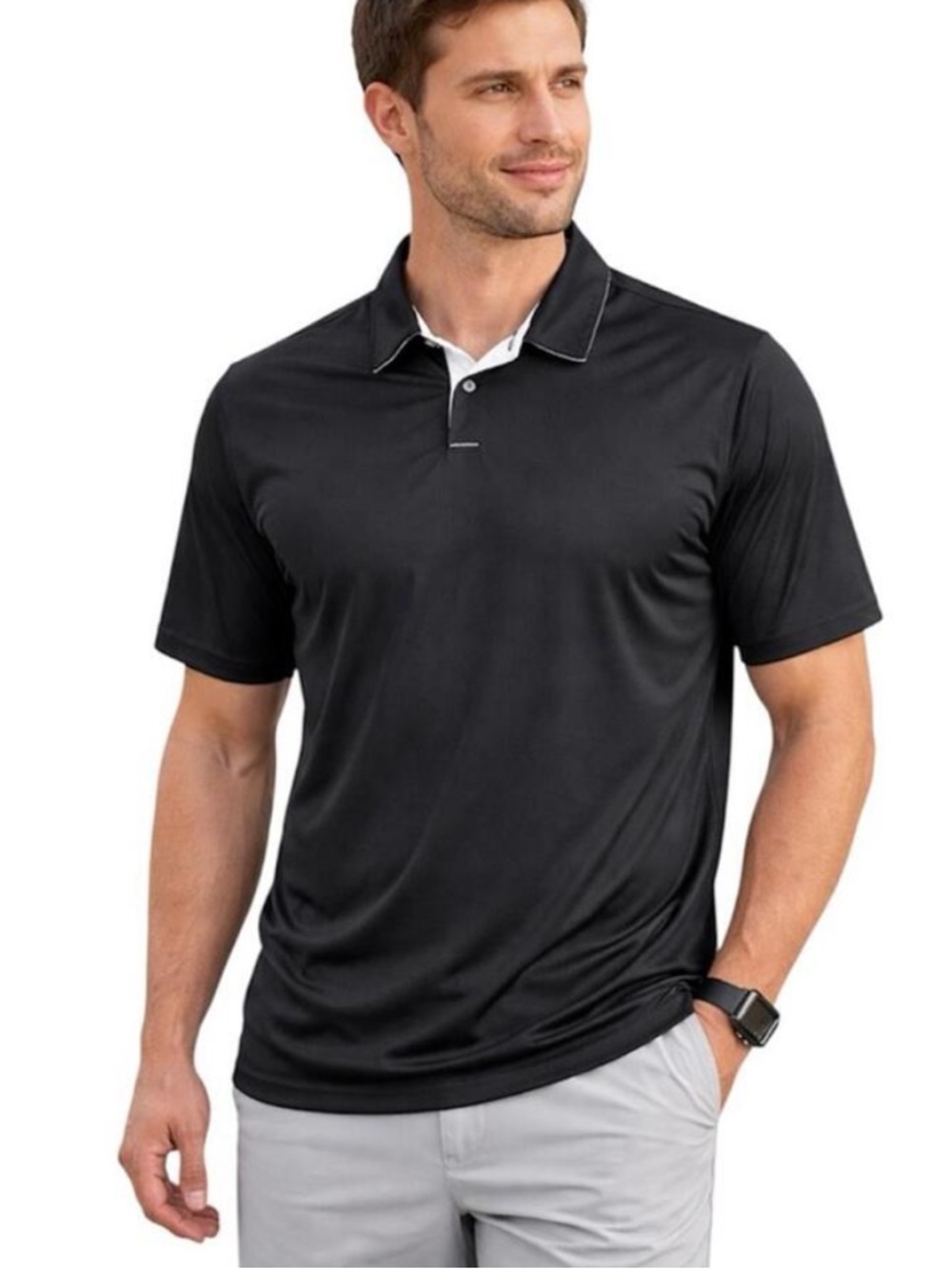 Oakley Performance Black Polo Shirt